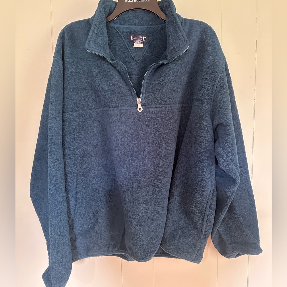 Lands’ End - Unisex Quarter Zip Fleece Pullover